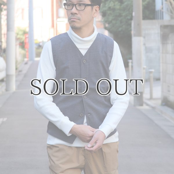 画像5: ウールライクツイルストレッチ Vネックベスト【MADE IN JAPAN】『日本製』 / Upscape Audience (5)