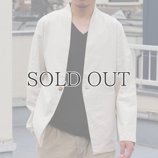 画像2: 綿麻キャンバス1Bカラーレス_jacket【MADE IN JAPAN】『日本製  / Upscape Audience (2)