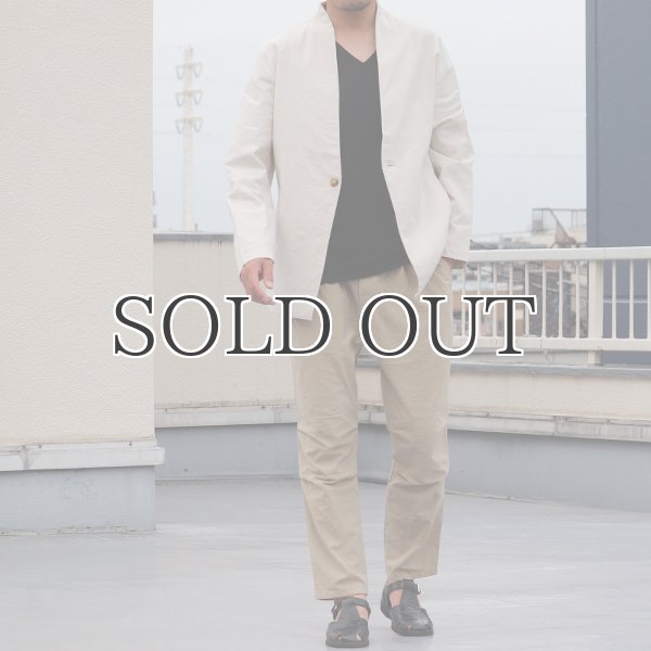 画像7: 綿麻キャンバス1Bカラーレス_jacket【MADE IN JAPAN】『日本製  / Upscape Audience (7)