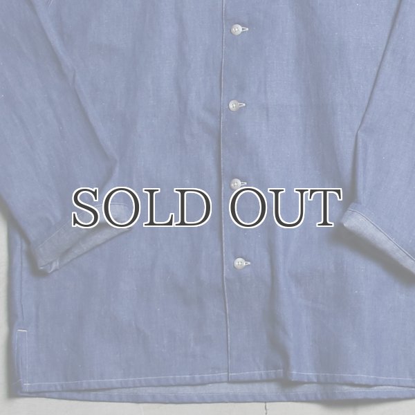 画像23: 麻混デニムマオカラー９分袖 ライト_Jacket【MADE IN JAPAN】『日本製』/ Upscape Audience (23)