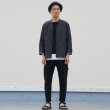 画像17: 麻混デニムマオカラー９分袖 ライト_Jacket【MADE IN JAPAN】『日本製』/ Upscape Audience (17)