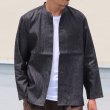 画像4: 麻混デニムマオカラー９分袖 ライト_Jacket【MADE IN JAPAN】『日本製』/ Upscape Audience (4)