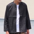 画像5: 麻混デニムマオカラー９分袖 ライト_Jacket【MADE IN JAPAN】『日本製』/ Upscape Audience (5)