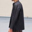 画像6: 麻混デニムマオカラー９分袖 ライト_Jacket【MADE IN JAPAN】『日本製』/ Upscape Audience (6)