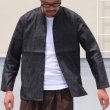 画像8: 麻混デニムマオカラー９分袖 ライト_Jacket【MADE IN JAPAN】『日本製』/ Upscape Audience (8)