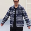 画像4: ネイティブジャガードボーダーオープンカラーライト_Jacket【MADE IN JAPAN】『日本製』/ Upscape Audience (4)