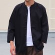 画像3: コットンギャバジン マオカラー 七分袖 シャツジャケット【MADE IN JAPAN】『日本製』/ Upscape Audience (3)