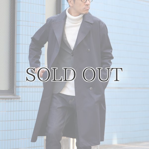 画像2: VENTILE®（ベンタイル）40/2耐水撥水ギャバ ロングトレンチコート『日本製』【送料無料】  / Upscape Audience (2)