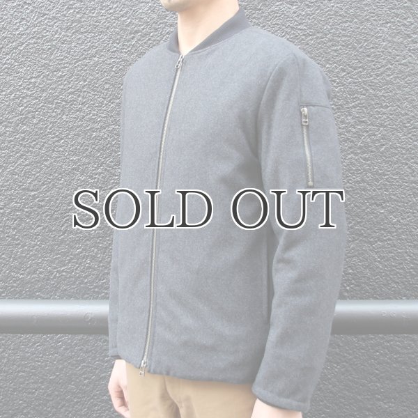 画像12: 610gウールメルトン裏ダイヤキルトMA-1ジャケット【送料無料】 / Audience (12)