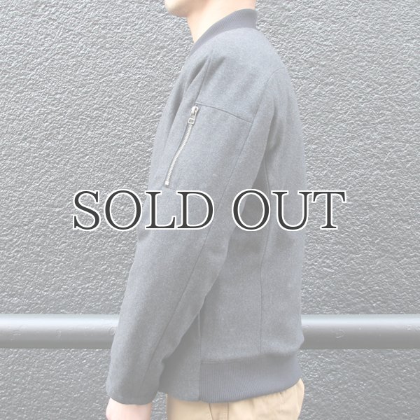 画像13: 610gウールメルトン裏ダイヤキルトMA-1ジャケット【送料無料】 / Audience (13)