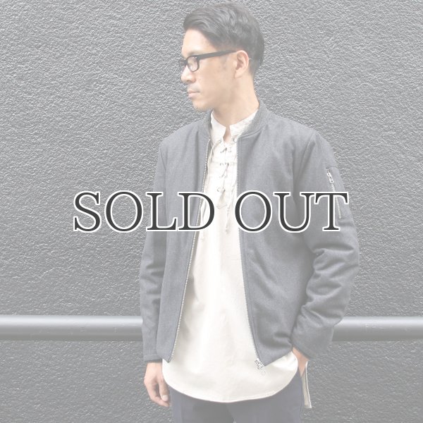 画像7: 610gウールメルトン裏ダイヤキルトMA-1ジャケット【送料無料】 / Audience (7)