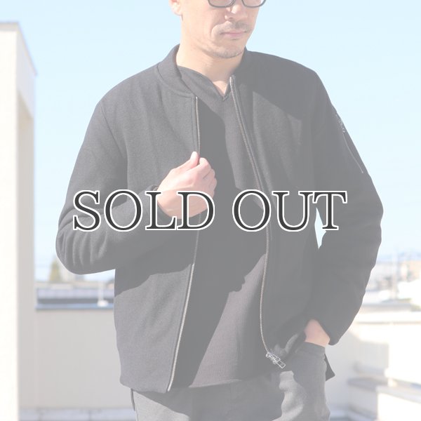 画像4: 610gウールメルトン裏ダイヤキルトMA-1ジャケット【送料無料】 / Audience (4)