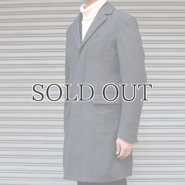 画像10: 610gウールメルトン比翼仕立3Bチェスターコート 【送料無料】 / Audience (10)