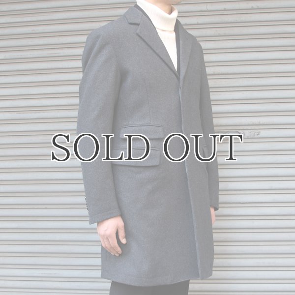 画像13: 610gウールメルトン比翼仕立3Bチェスターコート 【送料無料】 / Audience (13)