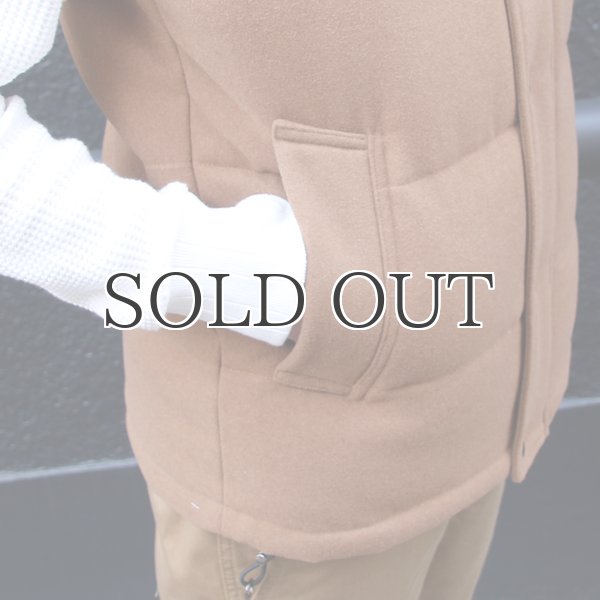 画像15: 610gウールメルトン 脱着フードダウンベスト / Audience (15)