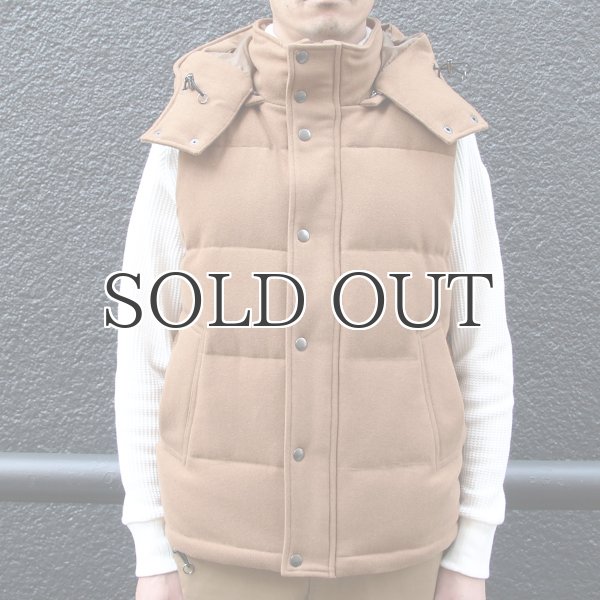 画像8: 610gウールメルトン 脱着フードダウンベスト / Audience (8)