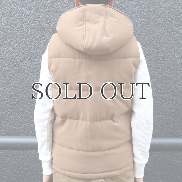 画像11: 610gウールメルトン 脱着フードダウンベスト / Audience (11)