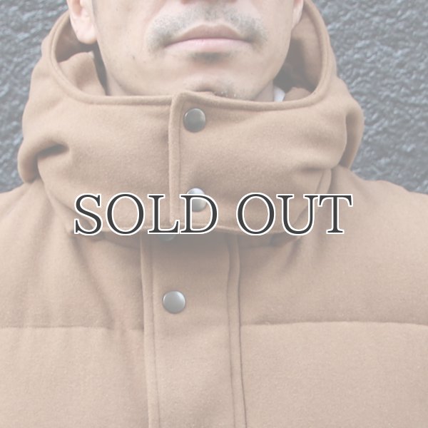 画像14: 610gウールメルトン 脱着フードダウンベスト / Audience (14)