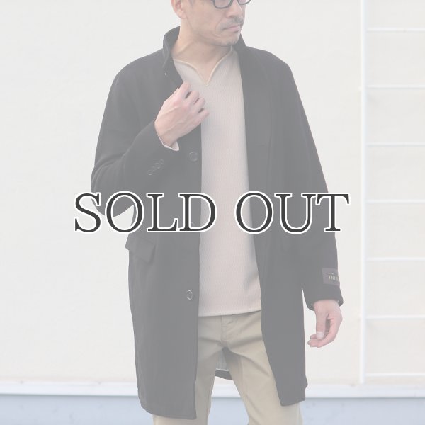 画像4: 550gイタリアNOBILIAビーバー比翼仕立てスタンドカラーコート / Audience (4)