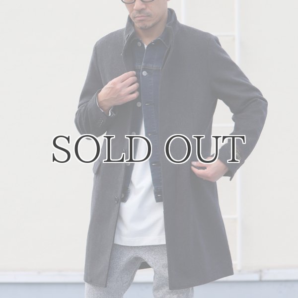 画像4: 550gイタリアNOBILIAビーバー比翼仕立てスタンドカラーコート / Audience (4)