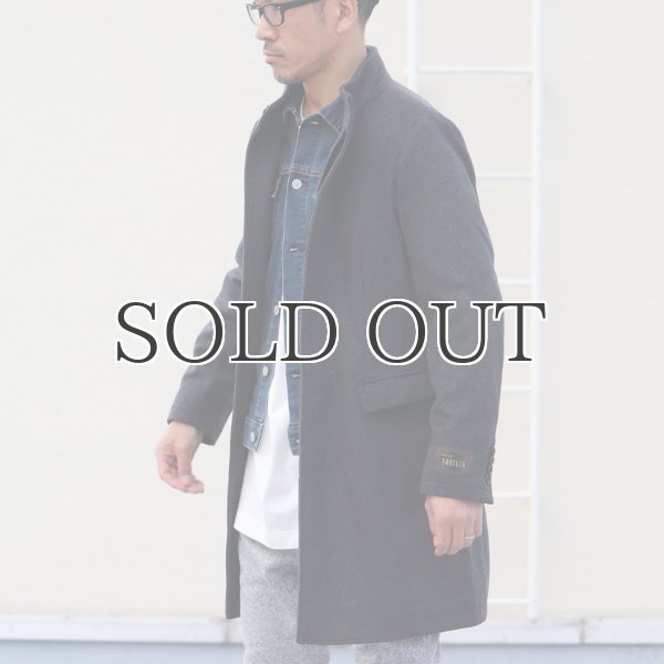 画像5: 550gイタリアNOBILIAビーバー比翼仕立てスタンドカラーコート / Audience (5)