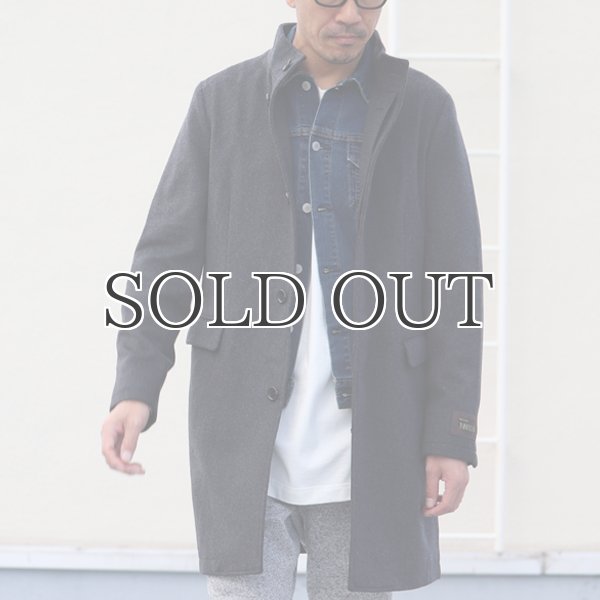 画像7: 550gイタリアNOBILIAビーバー比翼仕立てスタンドカラーコート / Audience (7)