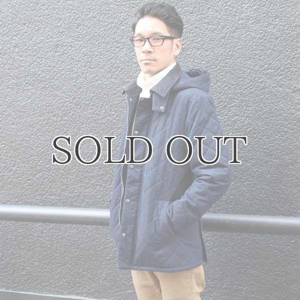 画像5: キルティング脱着フード付ステンカラージャケット 【送料無料】/ Audience (5)