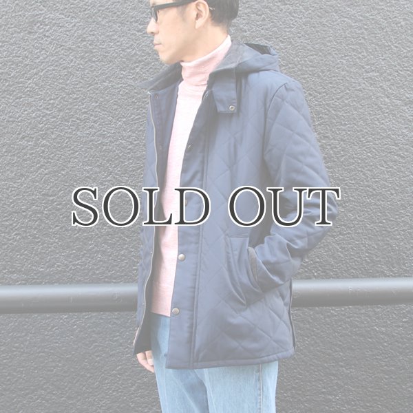 画像8: キルティング脱着フード付ステンカラージャケット 【送料無料】/ Audience (8)