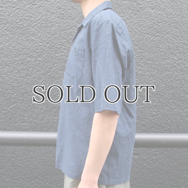 画像13: ソフトリネンコットンキャンバスオープンカラー5/Sシャツジャケット【MADE IN JAPAN】『日本製』/ Upscape Audience (13)
