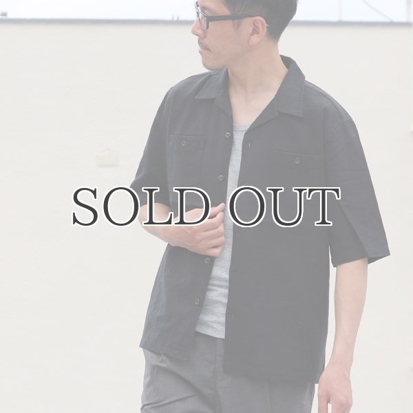 画像3: ソフトリネンコットンキャンバスオープンカラー5/Sシャツジャケット【MADE IN JAPAN】『日本製』/ Upscape Audience (3)