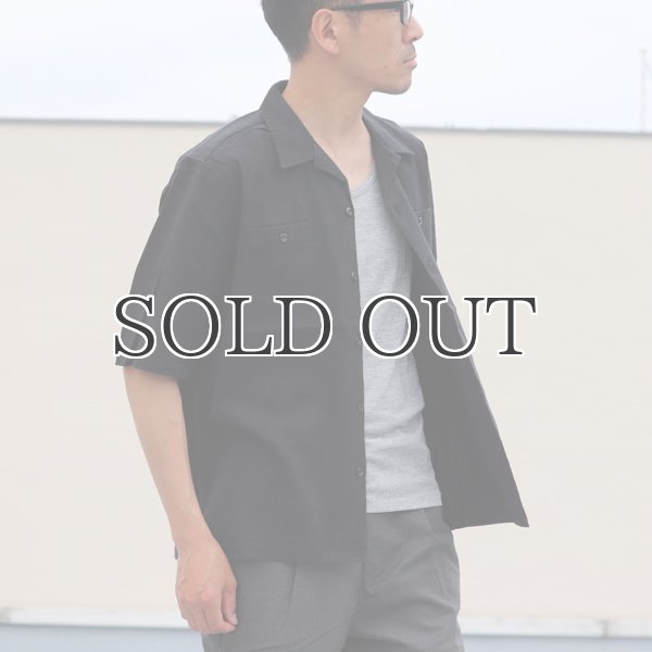 画像4: ソフトリネンコットンキャンバスオープンカラー5/Sシャツジャケット【MADE IN JAPAN】『日本製』/ Upscape Audience (4)
