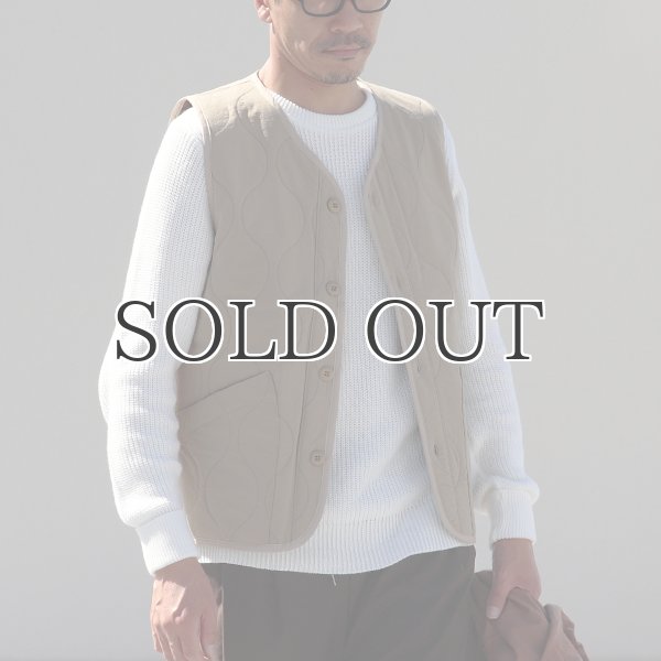 画像12: Teflon（テフロン）耐水撥水コットンタッチナイロン ウェーブキルト V/N ベスト【MADE IN JAPAN】『日本製』/ Upscape Audience (12)