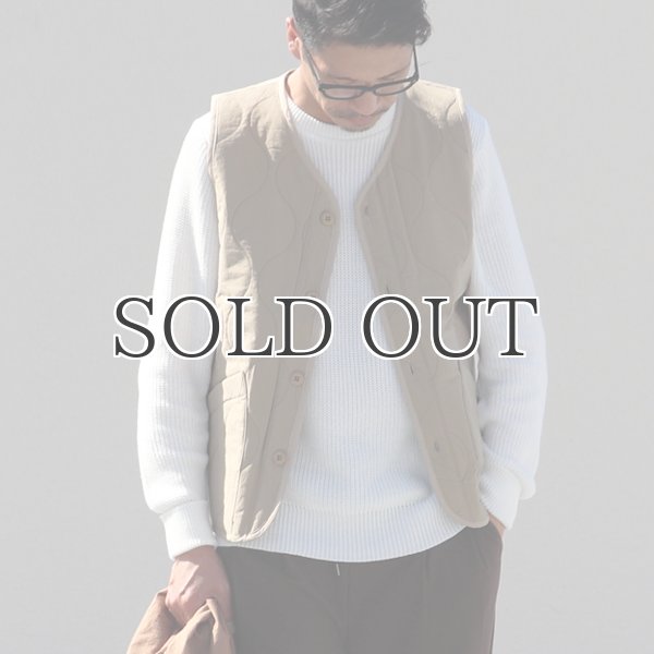 画像13: Teflon（テフロン）耐水撥水コットンタッチナイロン ウェーブキルト V/N ベスト【MADE IN JAPAN】『日本製』/ Upscape Audience (13)