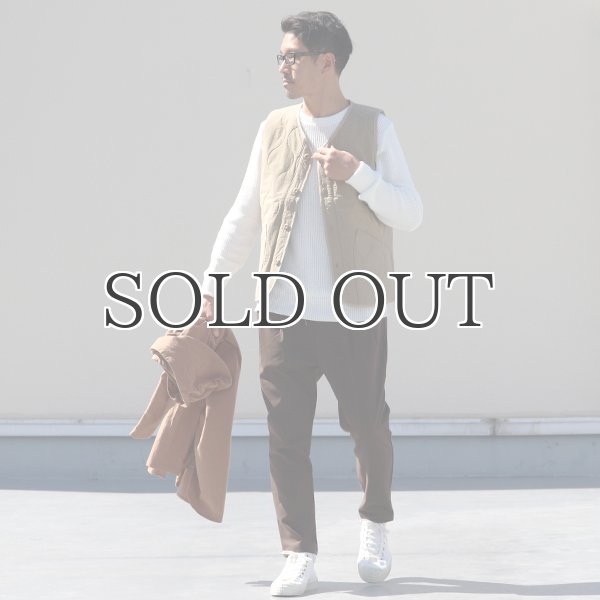 画像8: Teflon（テフロン）耐水撥水コットンタッチナイロン ウェーブキルト V/N ベスト【MADE IN JAPAN】『日本製』/ Upscape Audience (8)