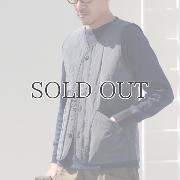 画像3: Teflon（テフロン）耐水撥水コットンタッチナイロン ウェーブキルト V/N ベスト【MADE IN JAPAN】『日本製』/ Upscape Audience (3)