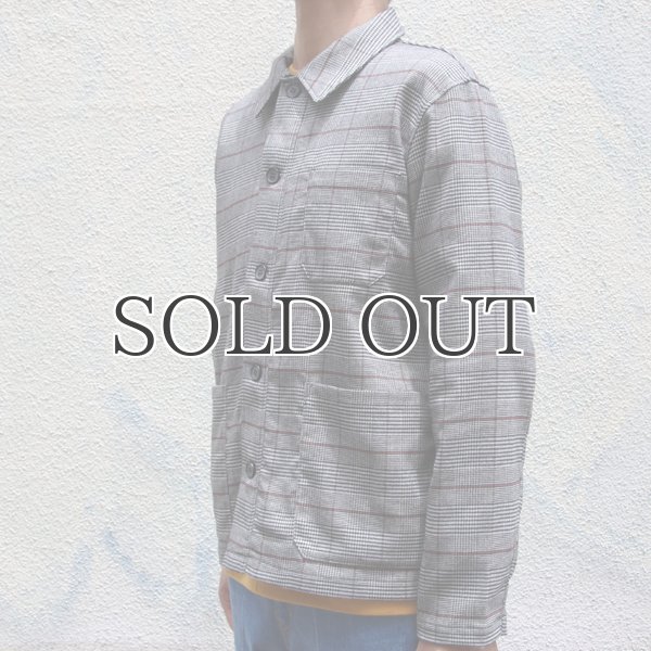 画像12: ギャバジンストレッチ チェック柄 カバーオールJKT『日本製』  / Upscape Audience (12)