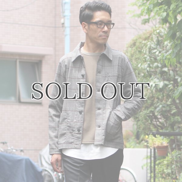 画像9: ギャバジンストレッチ チェック柄 カバーオールJKT『日本製』  / Upscape Audience (9)