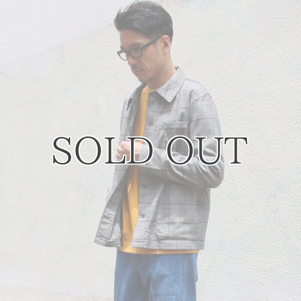 画像10: ギャバジンストレッチ チェック柄 カバーオールJKT『日本製』  / Upscape Audience (10)