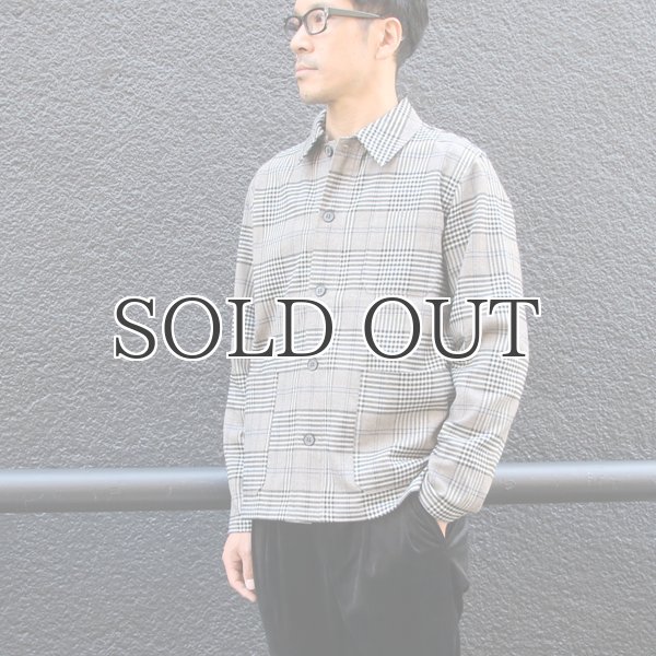 画像7: ギャバジンストレッチ チェック柄 カバーオールJKT『日本製』  / Upscape Audience (7)