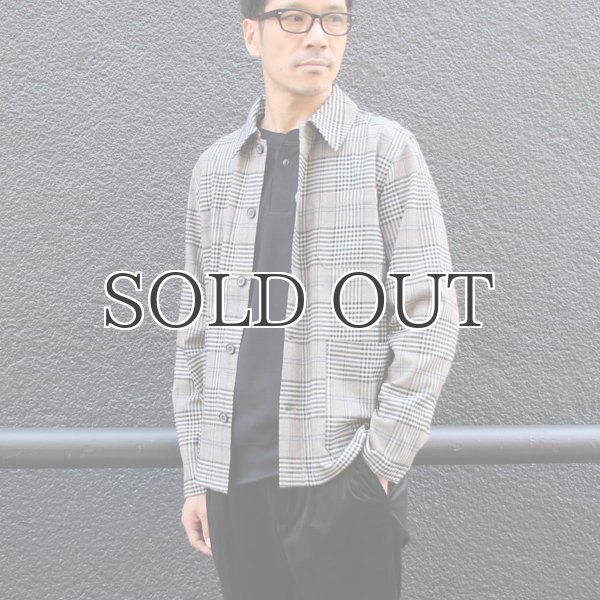 画像8: ギャバジンストレッチ チェック柄 カバーオールJKT『日本製』  / Upscape Audience (8)