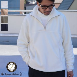 画像: 【RE PRICE/価格改定】アンチピリング フリース ハーフZIP スタンド LS【MADE IN JAPAN】『日本製』/ Upscape Audience