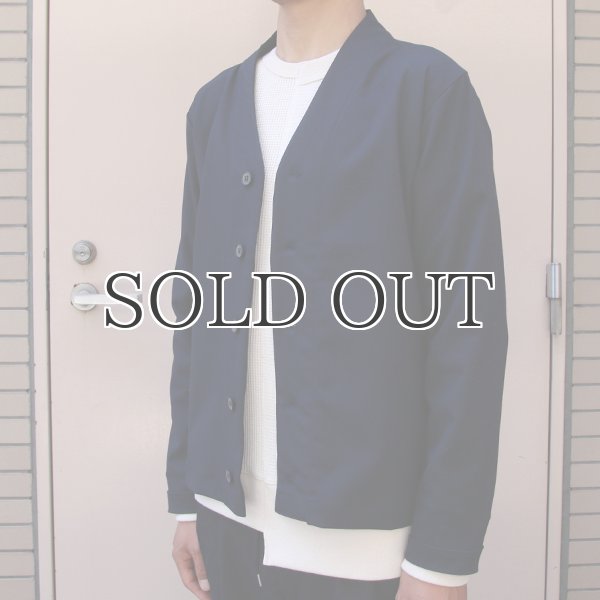 画像12: ギャバジンストレッチモックVネックカーデJacket【MADE IN JAPAN】『日本製』/ Upscape Audience (12)