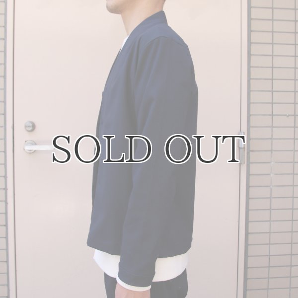 画像13: ギャバジンストレッチモックVネックカーデJacket【MADE IN JAPAN】『日本製』/ Upscape Audience (13)