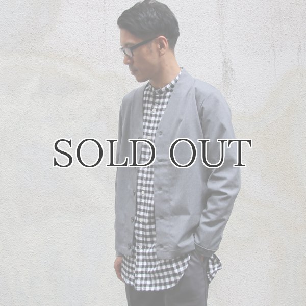 画像8: ギャバジンストレッチモックVネックカーデJacket【MADE IN JAPAN】『日本製』/ Upscape Audience (8)
