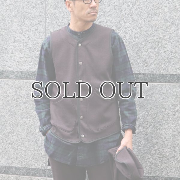 画像3: 【ボンバーヒート】爆暖TWEED スナップベスト『日本製』【MADE IN JAPAN】 / Upscape Audience (3)