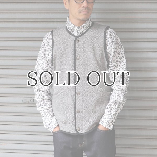 画像7: 【ボンバーヒート】爆暖TWEED スナップベスト『日本製』【MADE IN JAPAN】 / Upscape Audience (7)