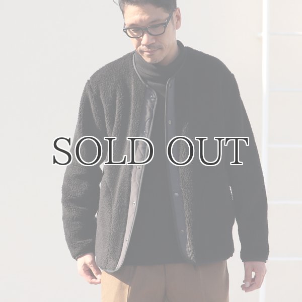 画像10: 【Lanificio Becagli（ベッカリー）】トスカーナボア スナップジャケット【MADE IN JAPAN】『日本製』/ Upscape Audience (10)