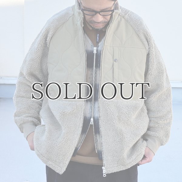 画像3: 【Lanificio Becagli（ベッカリー）】トスカーナボア ラグラン スタンドZIP ジャケット【MADE IN JAPAN】『日本製』/ Upscape Audience (3)