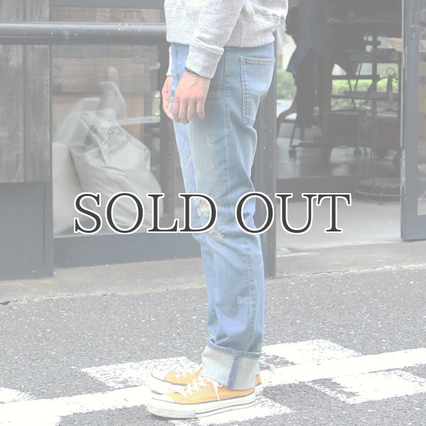 画像3: タイトフィットストレートヴィンテージクラッシュストレッチデニムパンツ [Lady's]  / Audience (3)