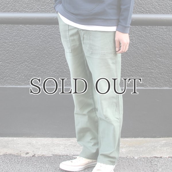 画像3: 日本国内加工黒顔料ヴィンテージ仕上げ米国製別注バックサテンサファリトラウザー 【送料無料】 / Audience (3)